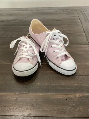 Converse Pink Low Top Canvas Sneakers
